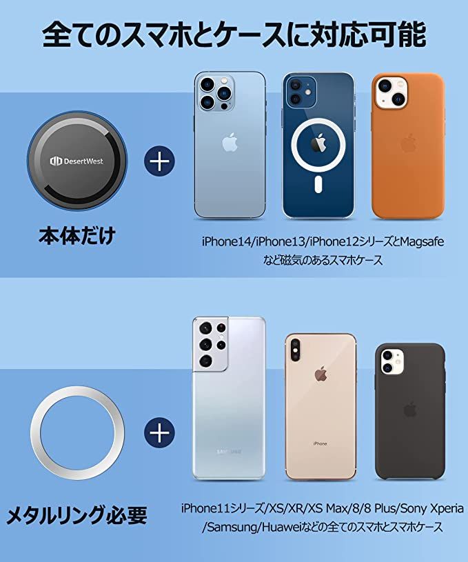 DesertWest 車載ホルダー マグネット 超強磁力 スマホホルダー - メルカリ