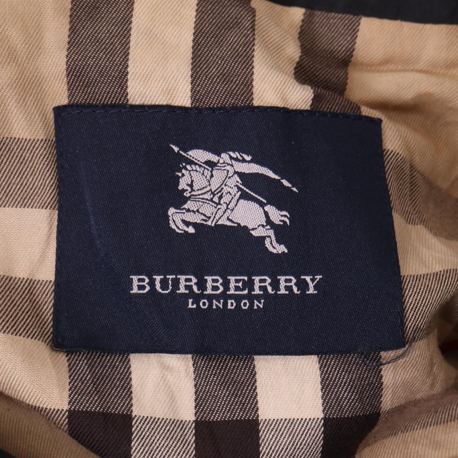 BURBERRY バーバリー バルマカーンコート 比翼ボタン ネイビー