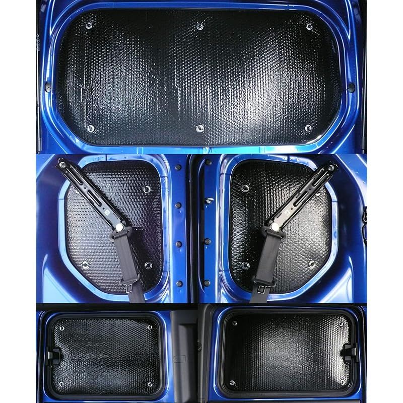 車種別サンシェード ホンダ用 N-VAN JJ1 JJ2 リアサイドポップアップ窓 リアとリアサイド計5面1セット 日よけ 車中泊 車内泊 キャンプ 0