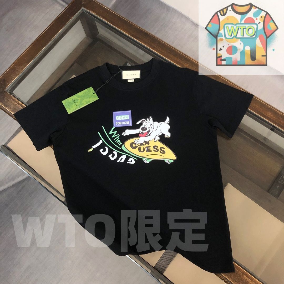 本日限定WTO】GUCCI 春夏 ロゴプリントTシャツ [本日WTO|新品未使用品 