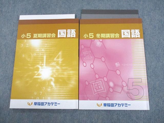 早稲田アカデミー 小学5年生 冬期講習 - 学習、教育