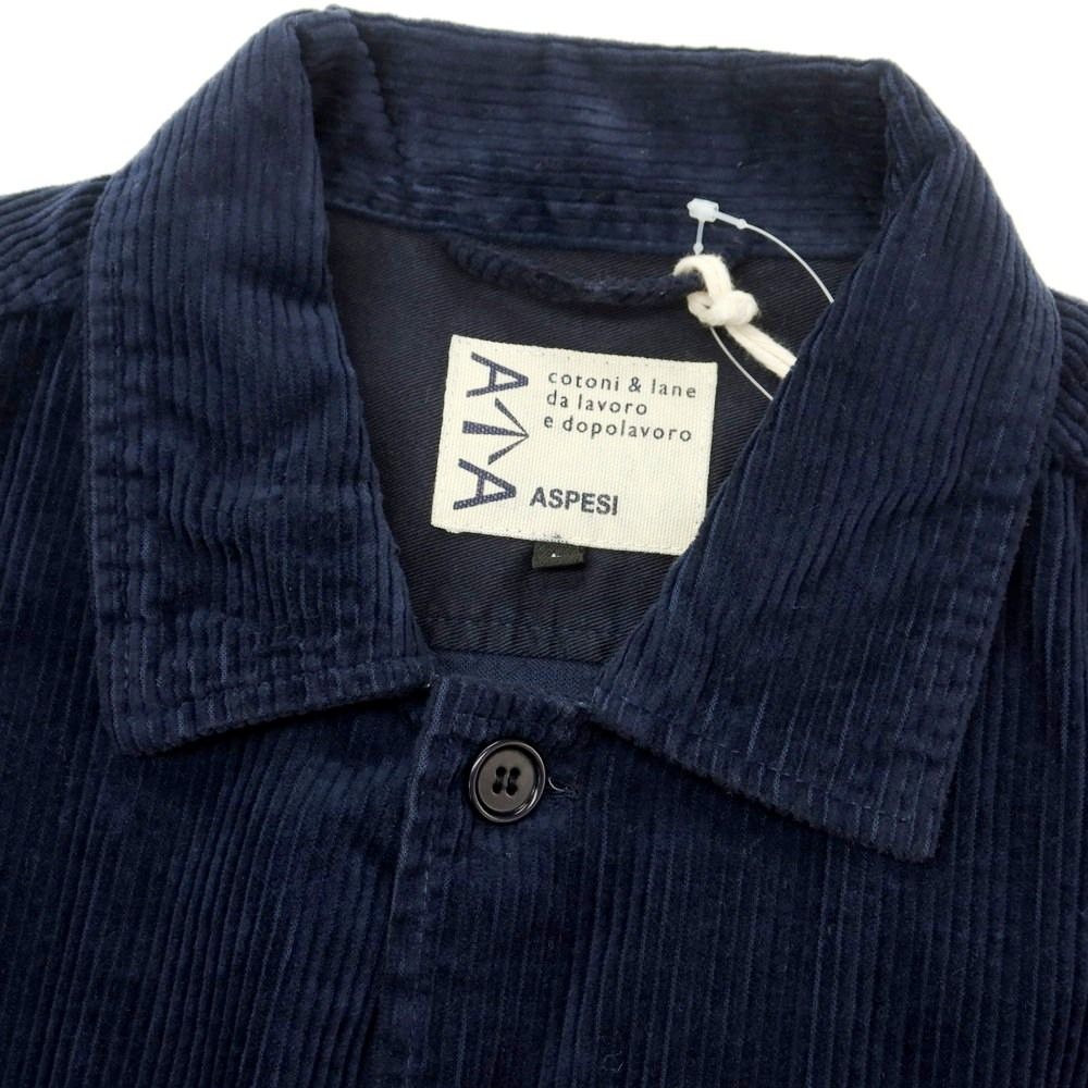 新品】アスペジ ASPESI コットン 中太畝 コーデュロイ シャツブルゾン  