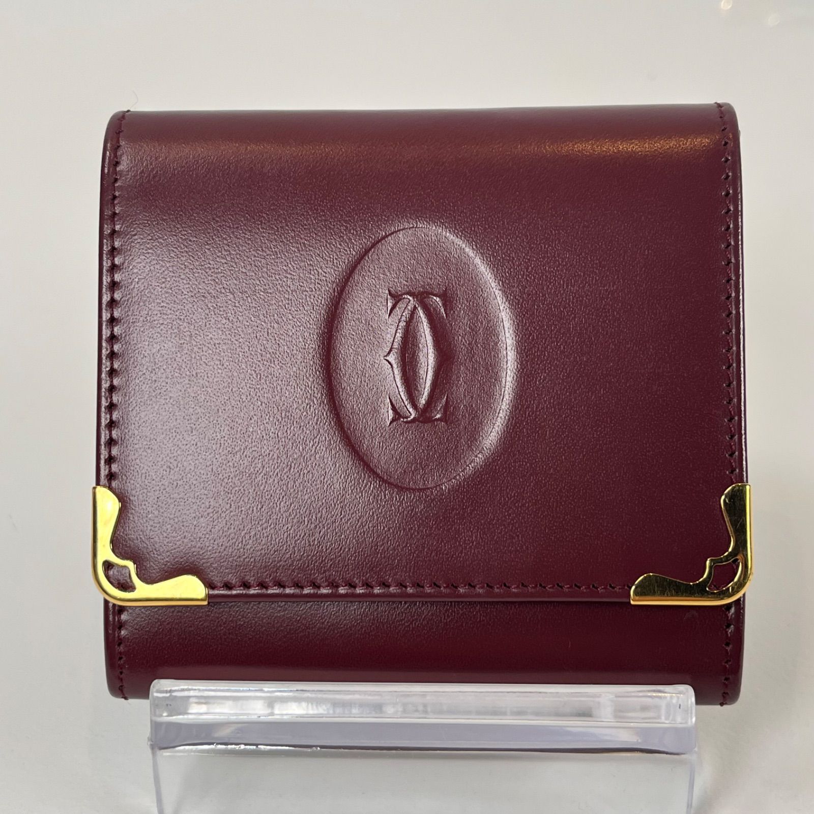 美品 Cartier カルティエ マストライン レザー コインケース 小銭入れ ...