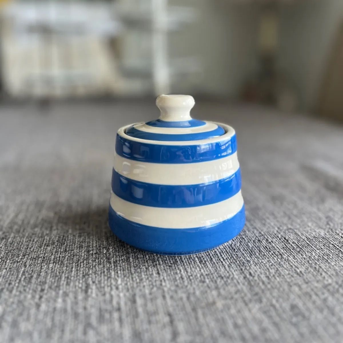 UK直輸入 コーニッシュウェア ｜シュガーボウル｜ブルー