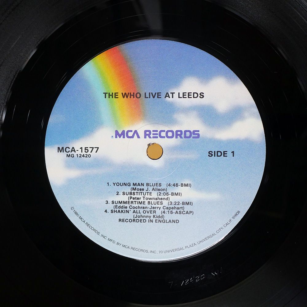 US盤 WHO/LIVE AT LEEDS/MCA MCA1577 LP - メルカリ