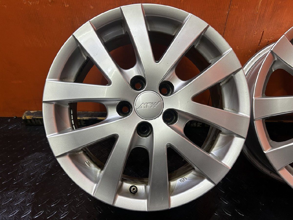 MPW 社外ホイール 15インチ 4本 6J5HPCD100+43 プリウス 170系
