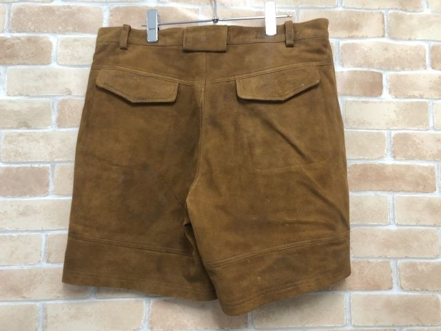 【中古】 SEVEN BY SEVEN セブンバイセブン W POCKET SUEDE LEATHER SHORT PANTS 800-4140009 ブラウン L 111386394