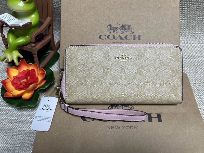 COACH コーチ 財布 長財布 シグネチャー ロング ジップ アラウンド