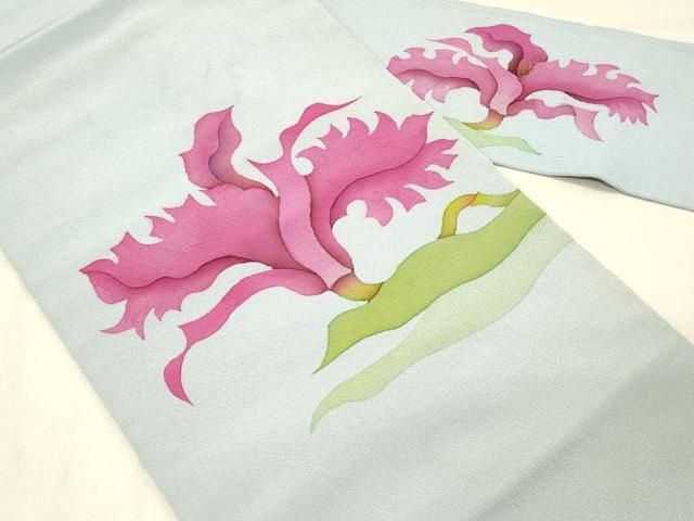 平和屋着物○九寸名古屋帯 型染 飛鳥文 鬼しぼ縮緬 正絹