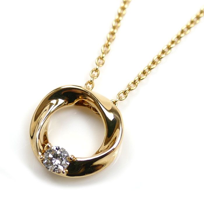 【STAR JEWELRY】 K18RG 0.01ctダイヤモンド ネックレス DIAMOND SUNSHINE NECKLACE 0.05ct(2ZN2420)K18 ネックレス