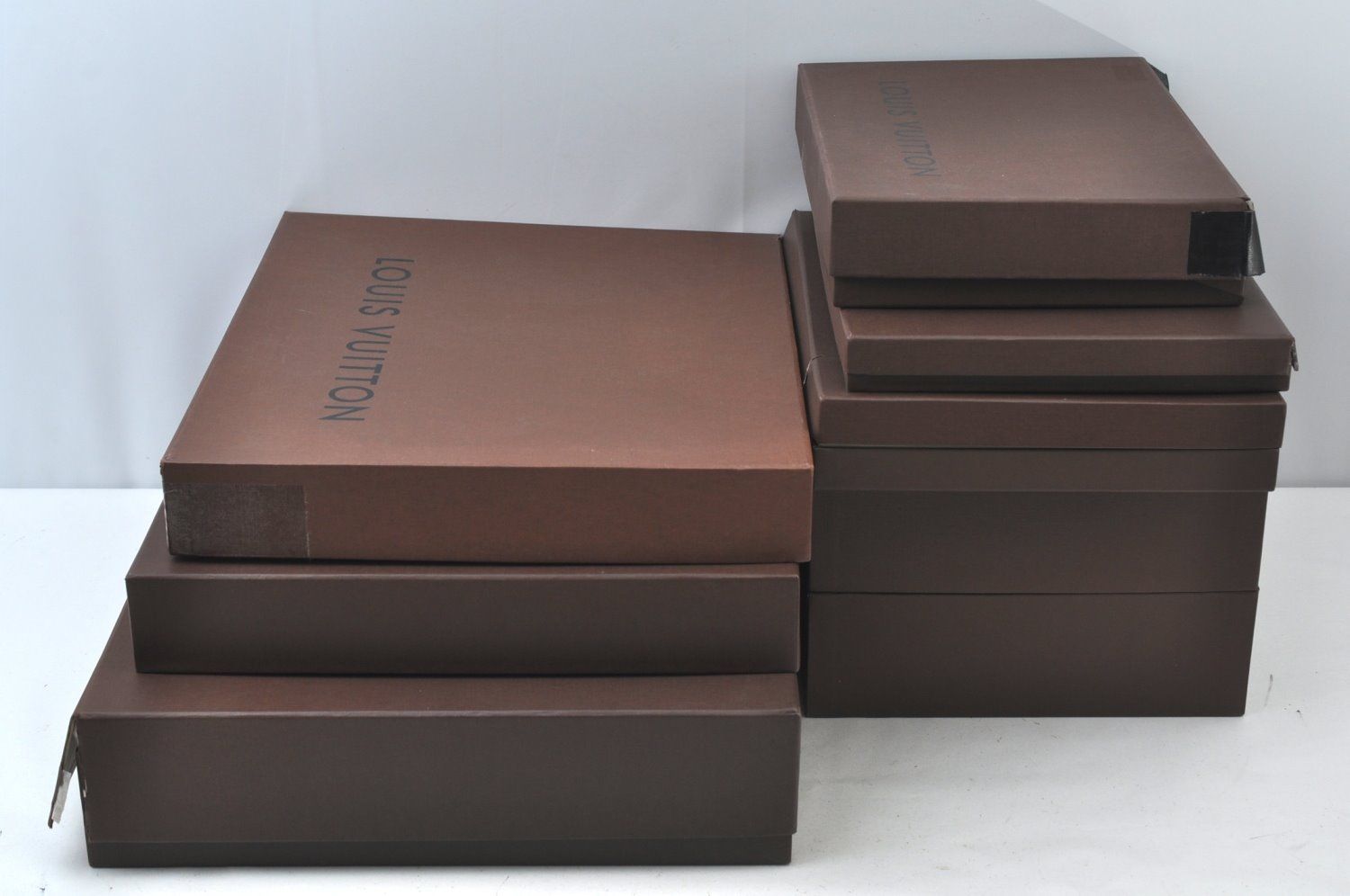 LOUIS VUITTON ギフト箱 複数サイズ　11個セット LOUIS VUITTON ルイヴィトン ギフト用 箱 蓋 11 セット ブラウン