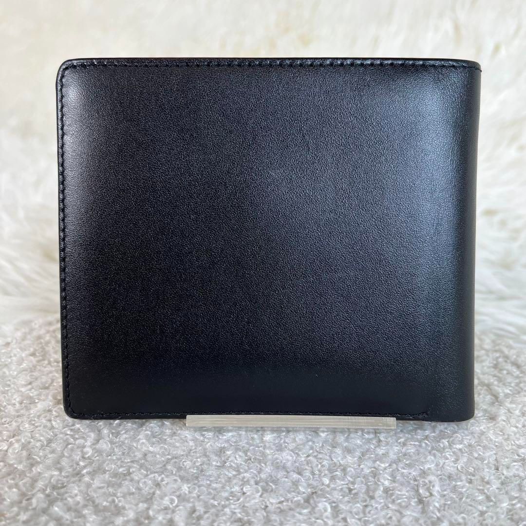 極美品✨dunhill ダンヒル　二つ折り財布　本革　ブラウン　保存箱付き 名入れ可有料】ダンヒル dunhill 二つ折り財布 小銭入れ付