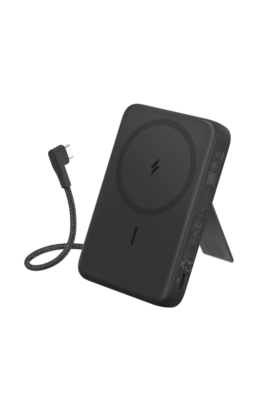 Bank 10000mAh MagGo Power Built-In USB-Cケーブル マグネット式ワイヤレス充電対応 10000mAh Zolo コンパクトモバイルバッテリー マグネット式|ワイヤレス出力 7.5W | 一体型USB-C ケー