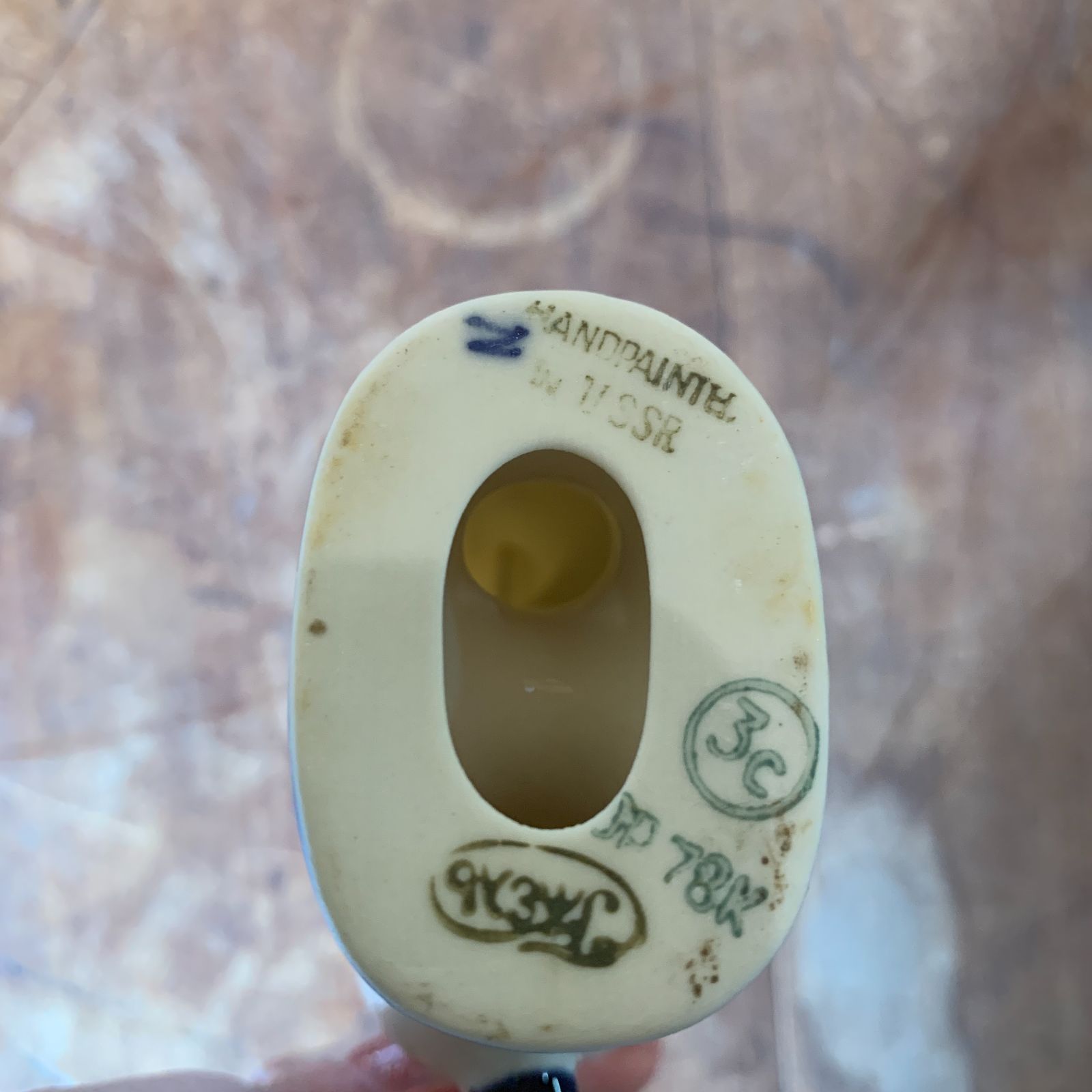 ロシア グジェリ焼 置物 陶器 オブジェ 馬 ホース ソビエト /HM-0088