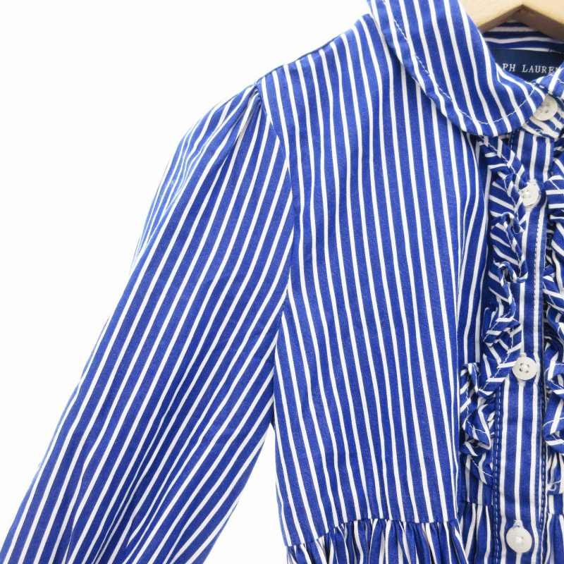 ラルフローレン RALPH LAUREN シャツワンピース 長袖 ベルト付