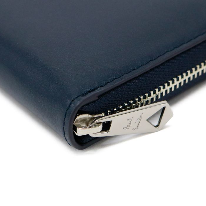 ポールスミス Paul Smith 長財布 カーフレザー マーケトリーストライプ  