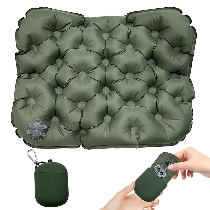 折りたたみマット エアー 座布団 シート エアークッション インフレータブルクッション 5cm厚 収納ケースが空気ポンプ付き レジャーシート 自動膨張 3D 体圧分散 エアーマット (新バージョン