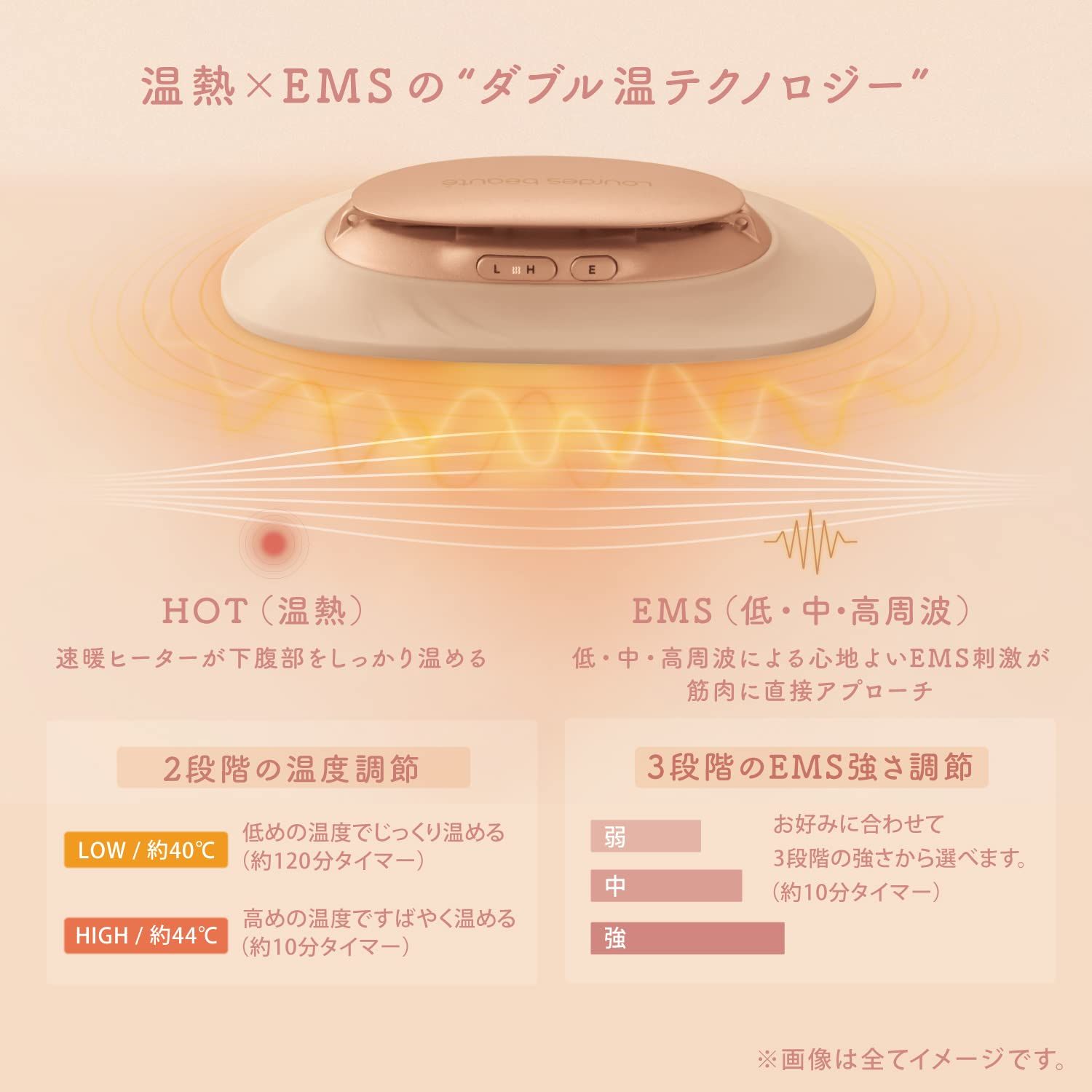 アテックス ヒーター フェムテック ルルド ボーテ フェムオンテック 温