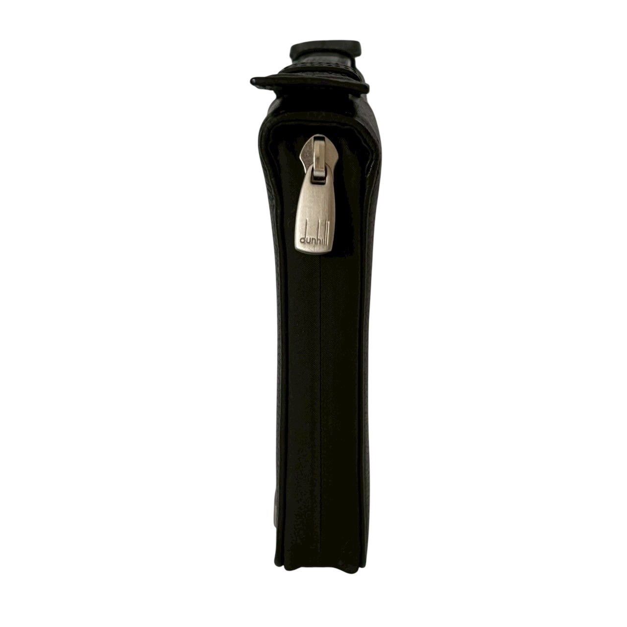 dunhill ダンヒル ラウンドファスナー長財布 黒 シンプル 大きめ