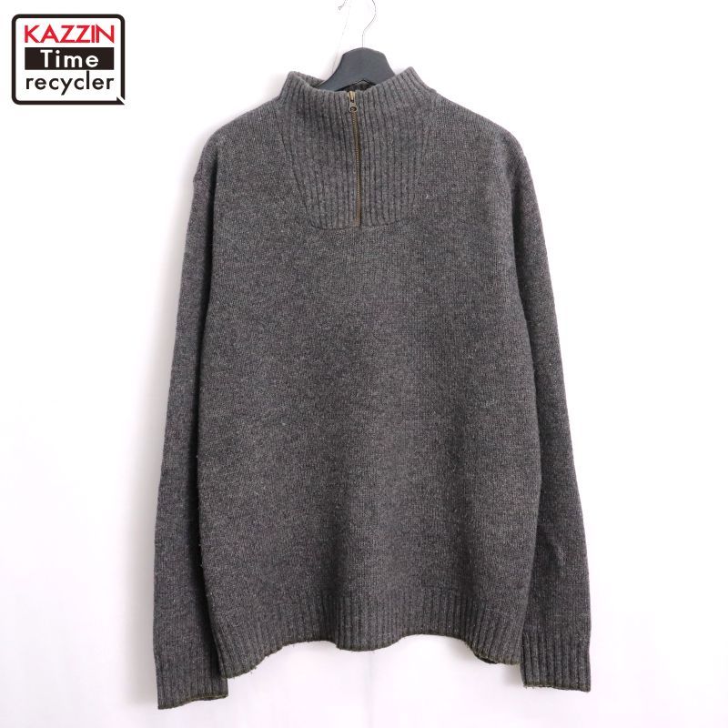 00s Eddie Bauer 無地 プルオーバー ウール ニットセーター メンズ 表記XLサイズ