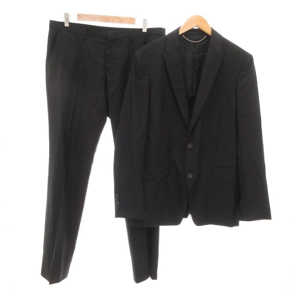5351POURLESHOMMES スーツ セットアップ ジャケット パンツ ウール 4 黒 ブラック 022082018 |UO