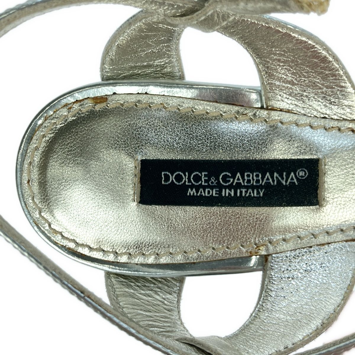 DOLCE&GABBANA ドルチェ＆ガッバーナ パテントストラップヒール