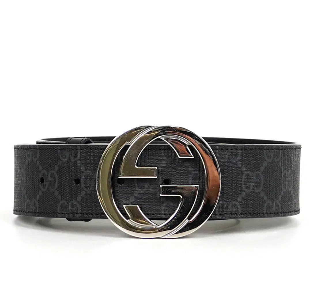 ブランド グッチ インターロッキング Gバックル ベルト 85サイズ 411924