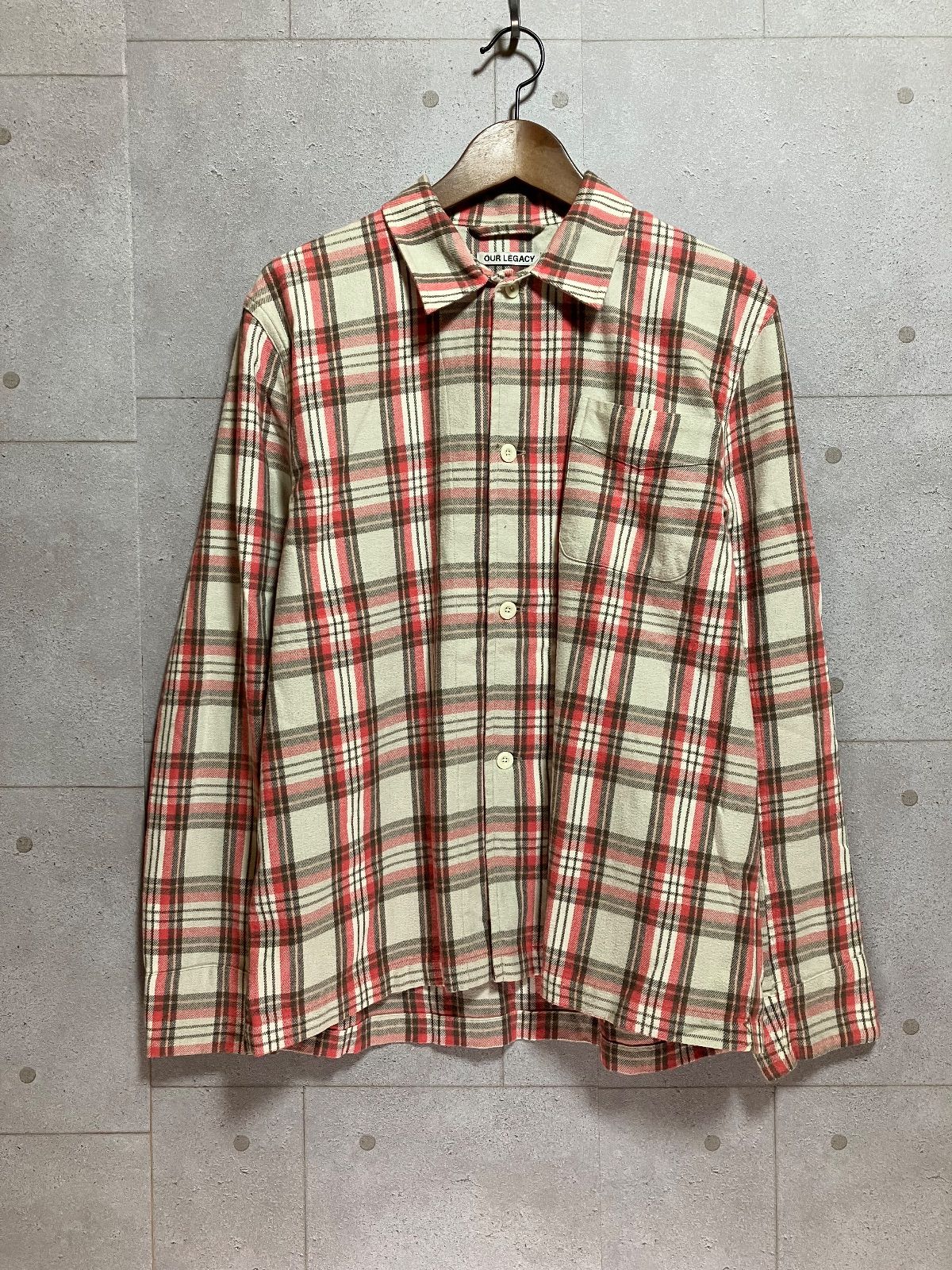 OUR LEGACY CHECK SHIRT チェックシャツ 46 メンズ トップス - メルカリ