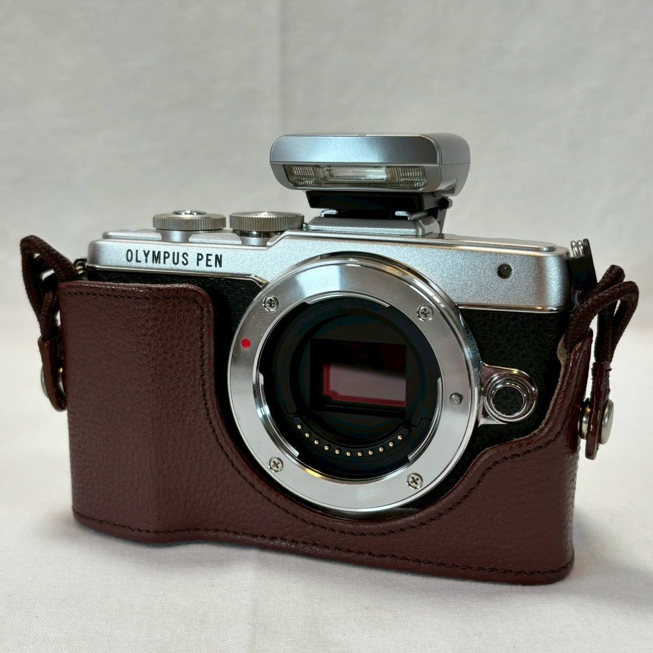 OLYMPUS|PEN|Lite|E-PL7|本革ケース付|元箱|付属品完備|No.616