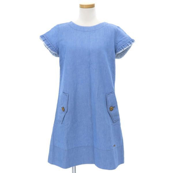 バーバリーブルーレーベル ワンピース 水色 38 レディース