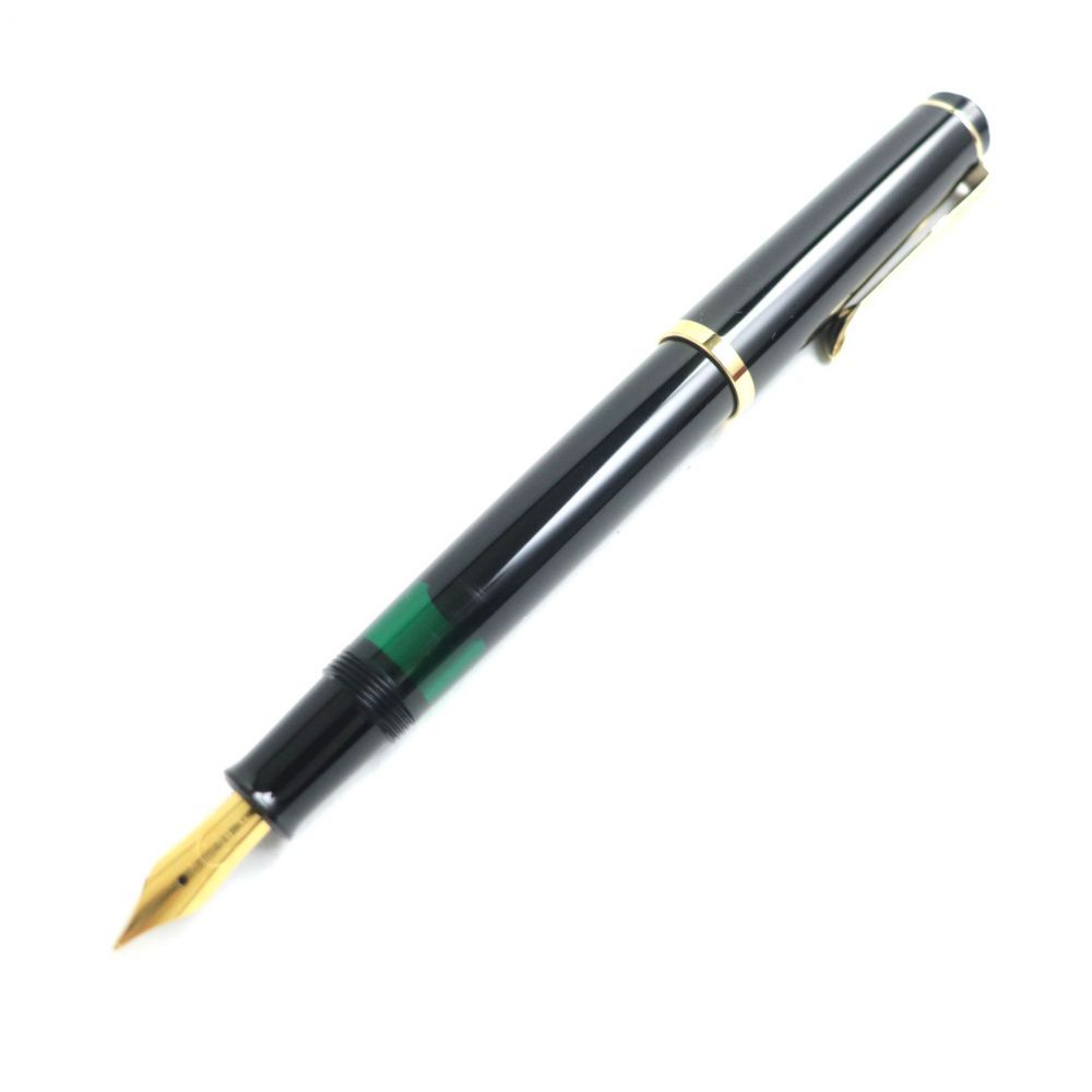 未使用品□Pelikan/ペリカン スーベレーン M405 ペン先F 細字 万年筆 ブラック×ゴールド 箱・インク付き メンズ/レディース◎ -  メルカリ