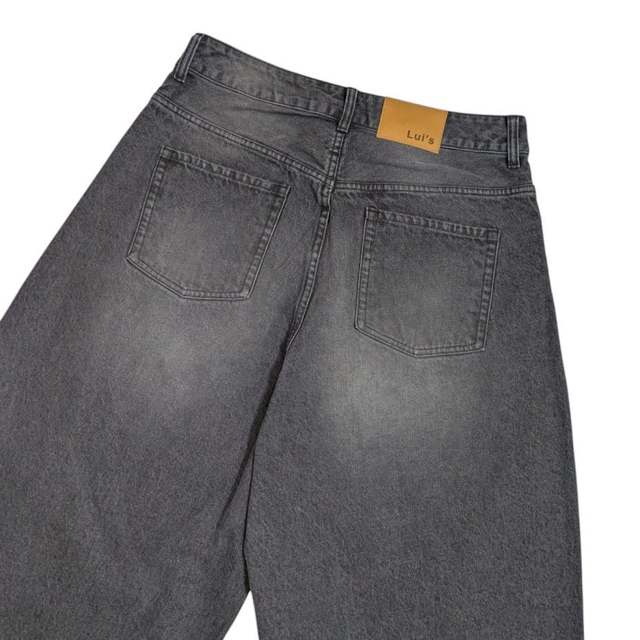 美品 24AW Lui's ルイス カーブデニムパンツ ブラックデニム