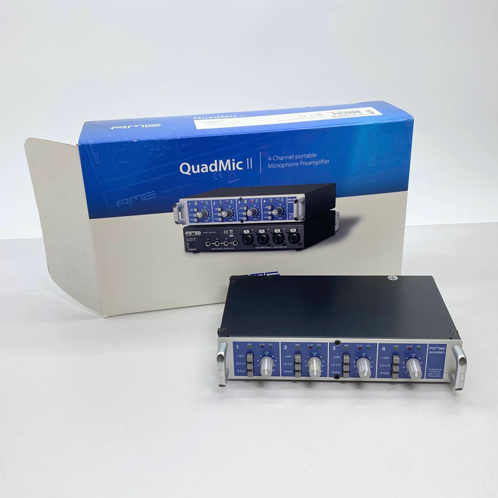 RME QuadMic II 4ch マイクプリアンプ Amazon | RME QuadMic II 4チャンネル モバイルマイクプリアンプ