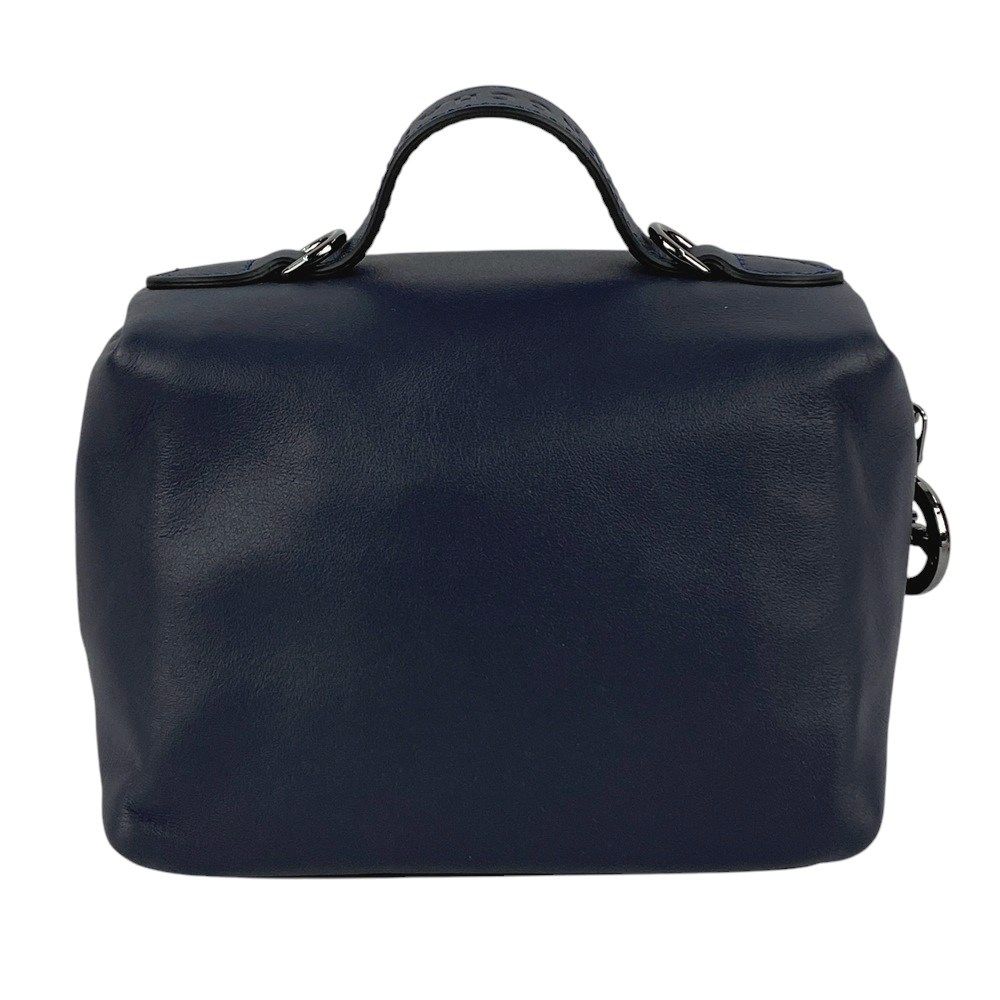 □未使用□ ロンシャン ミニ バッグ ショルダー レザー ネイビー  