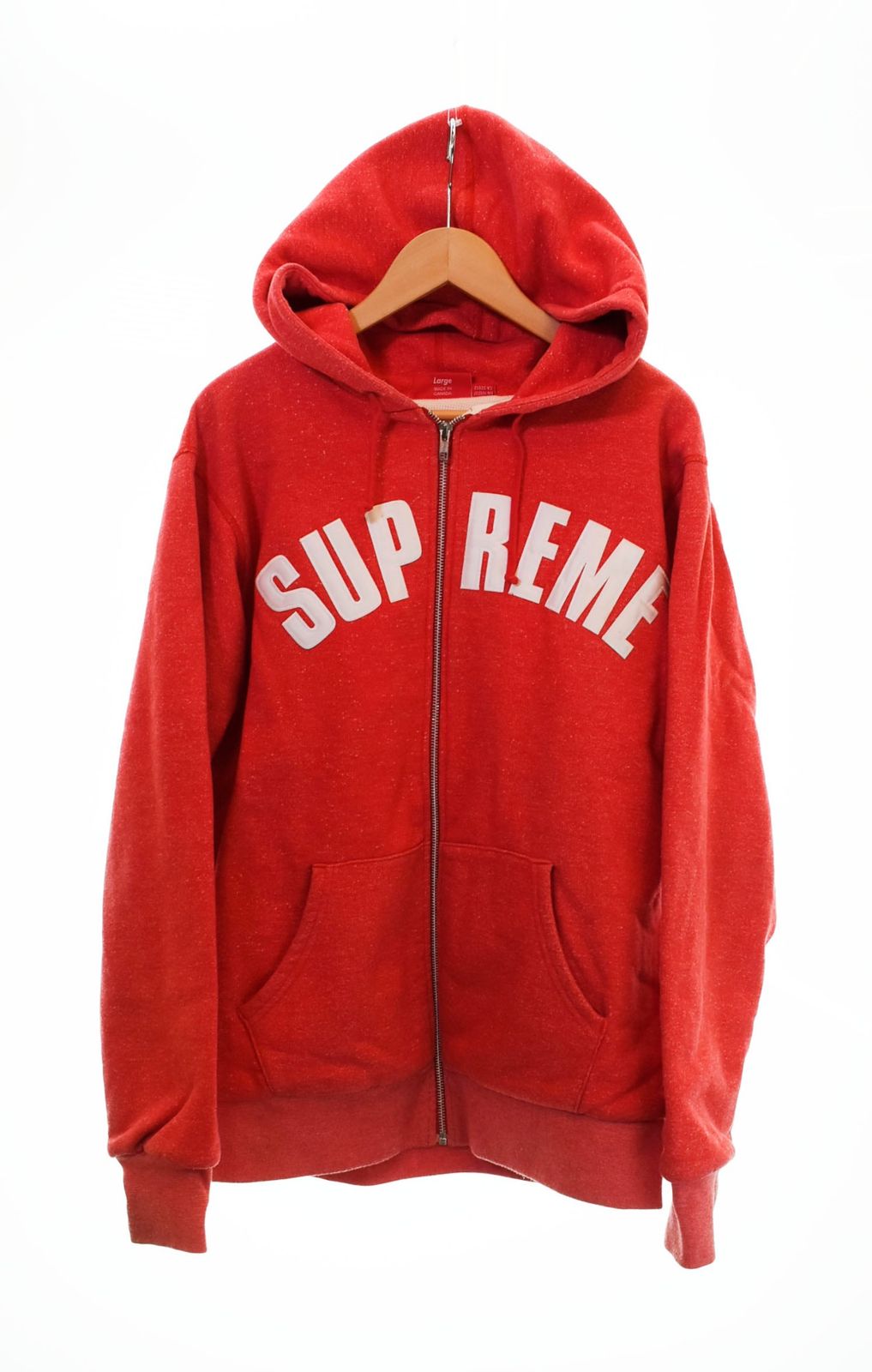 シュプリーム SUPREME 10AW Arc Logo Thermal Zip Up Hoodie ジップパーカー 赤 パーカ レッド Lサイズ  103MT-1348 - メルカリ