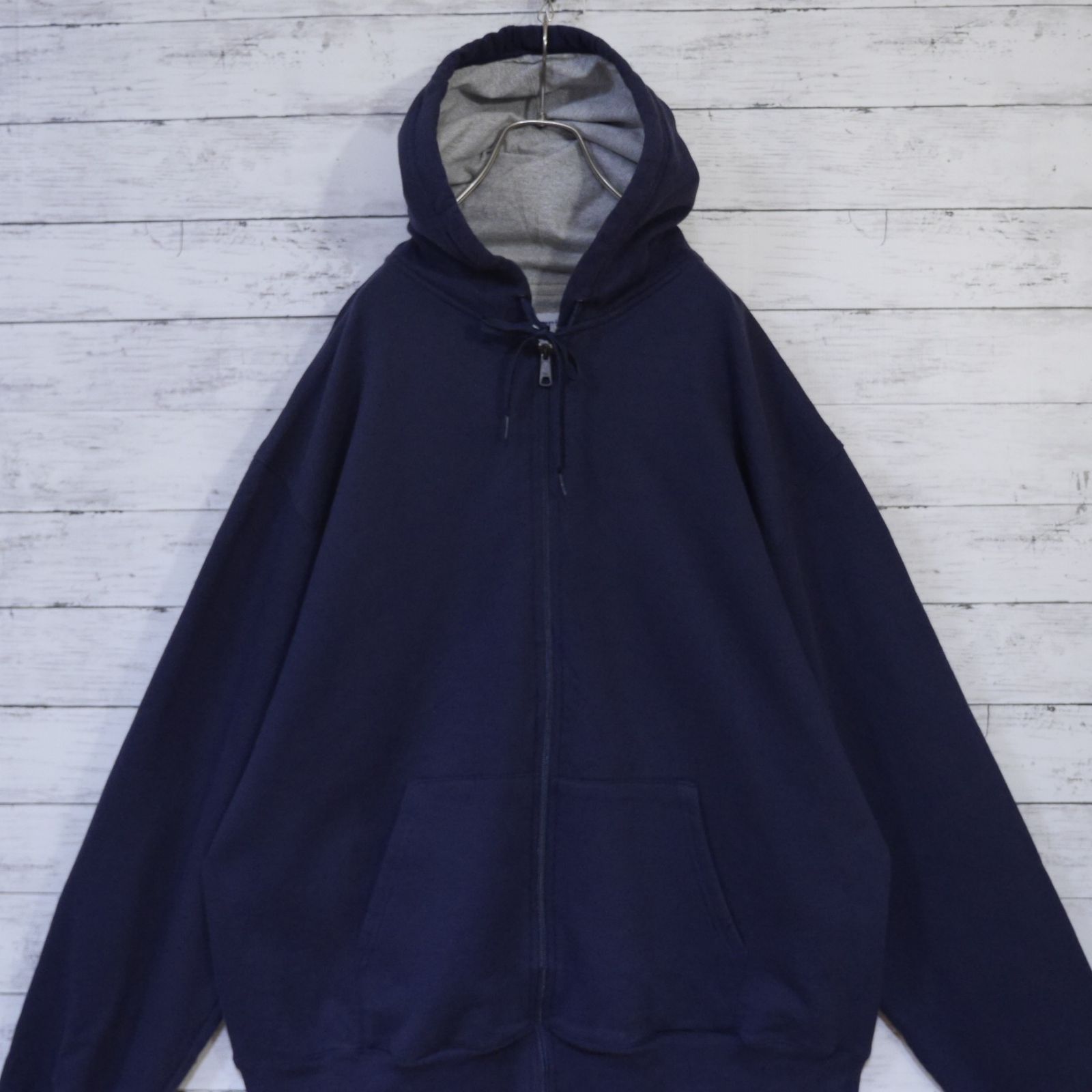 美品 チャンピオン Champion 裏起毛 完全無地 目無し 袖目付き 