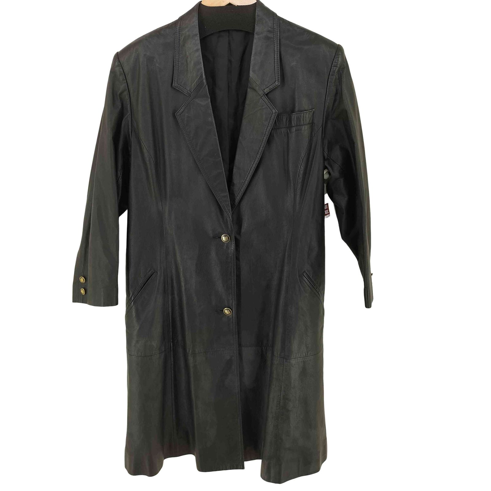 ユーズドフルギ USED古着 レザーチェスターコート レディース 表記無  