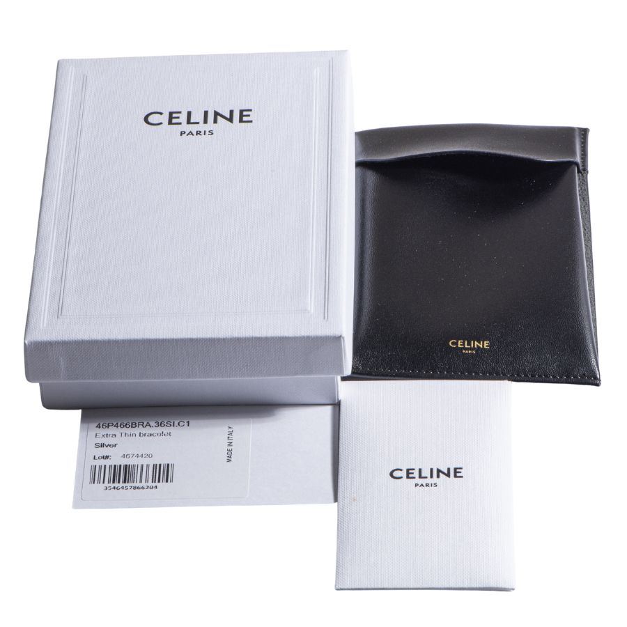 CELINE セリーヌ Knot extra thin bracelet ノット エクストラシン ブレスレット 46P466BRA.36SI バングル  シルバー【中古】 - メルカリ