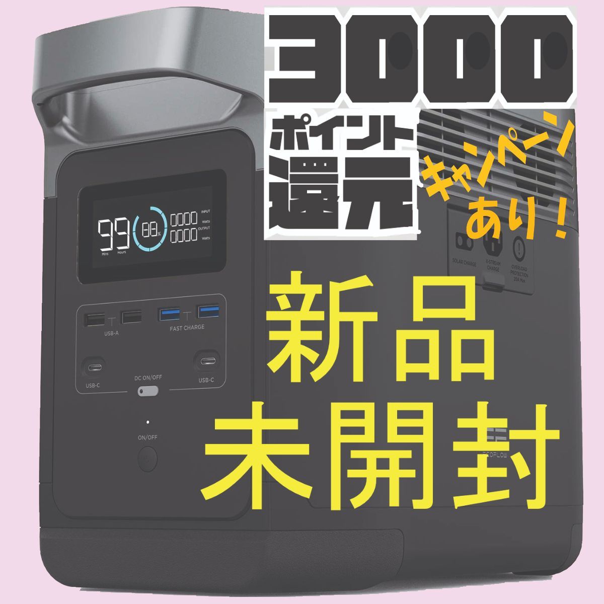 EcoFlow EEDELTA 1260Wh/1600W ポータブル電源-