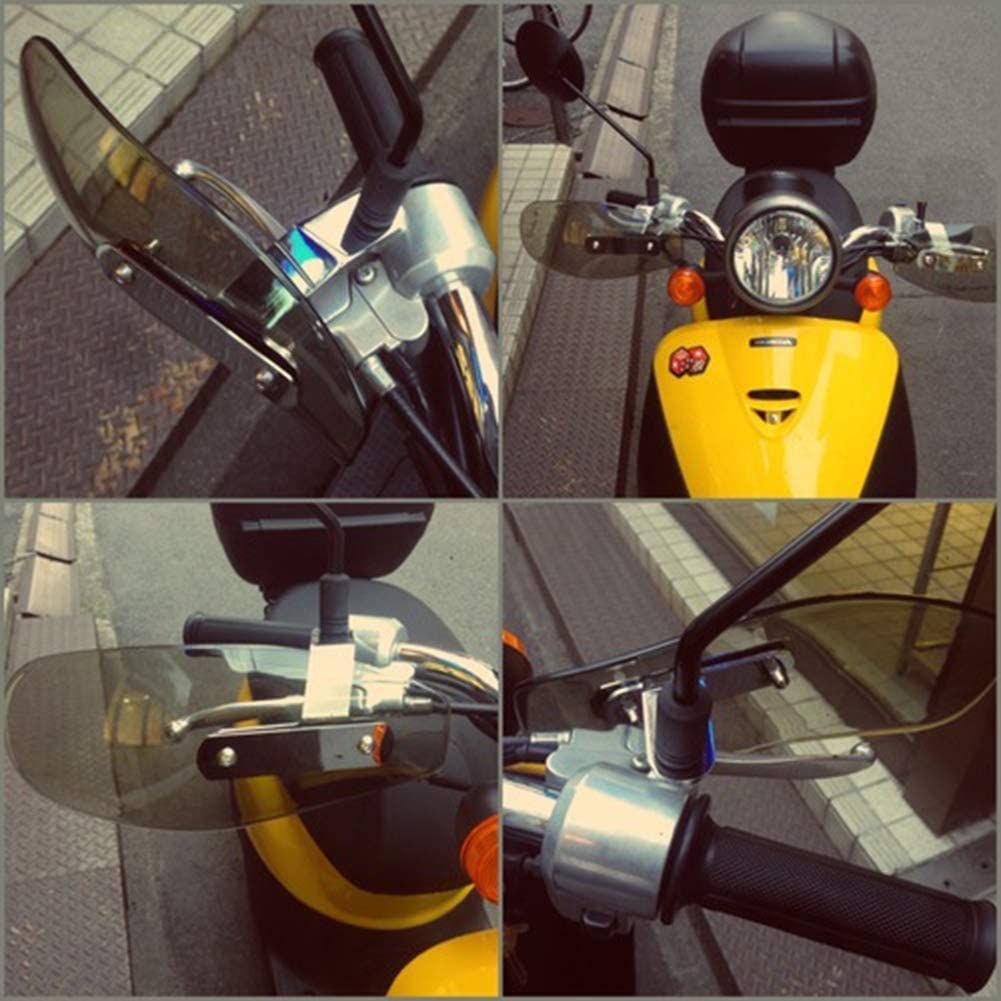 AQIMY バイク用 ナックルガード 汎用 ナックルバイザー アクリル製 風防 - メルカリ