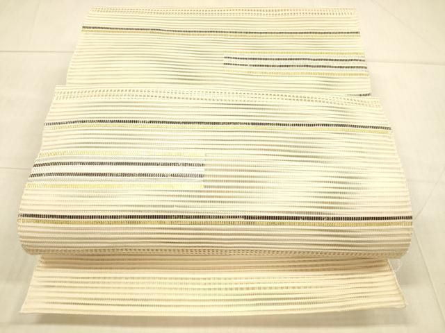 平和屋着物＊夏物　八寸名古屋帯　絽綴れ　吉祥文　名古屋仕立て　正絹　逸品　CAAW5596fb 平和屋着物＊夏物 八寸名古屋帯 絽綴れ 吉祥文 名古屋仕立て 正絹