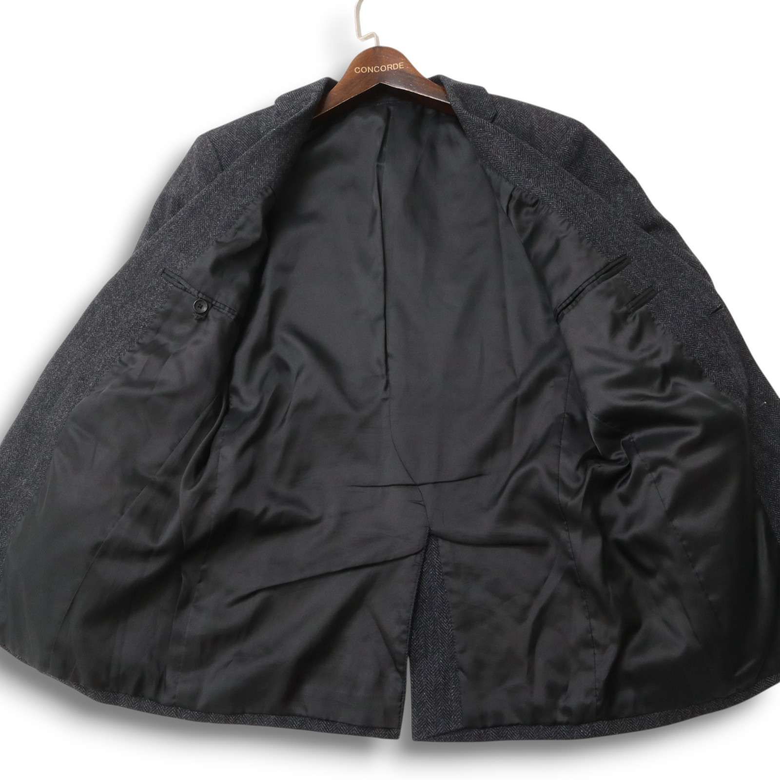 UNIQLO ユニクロ 秋冬 ウール混☆ ヘリンボーン ツイード 2B 