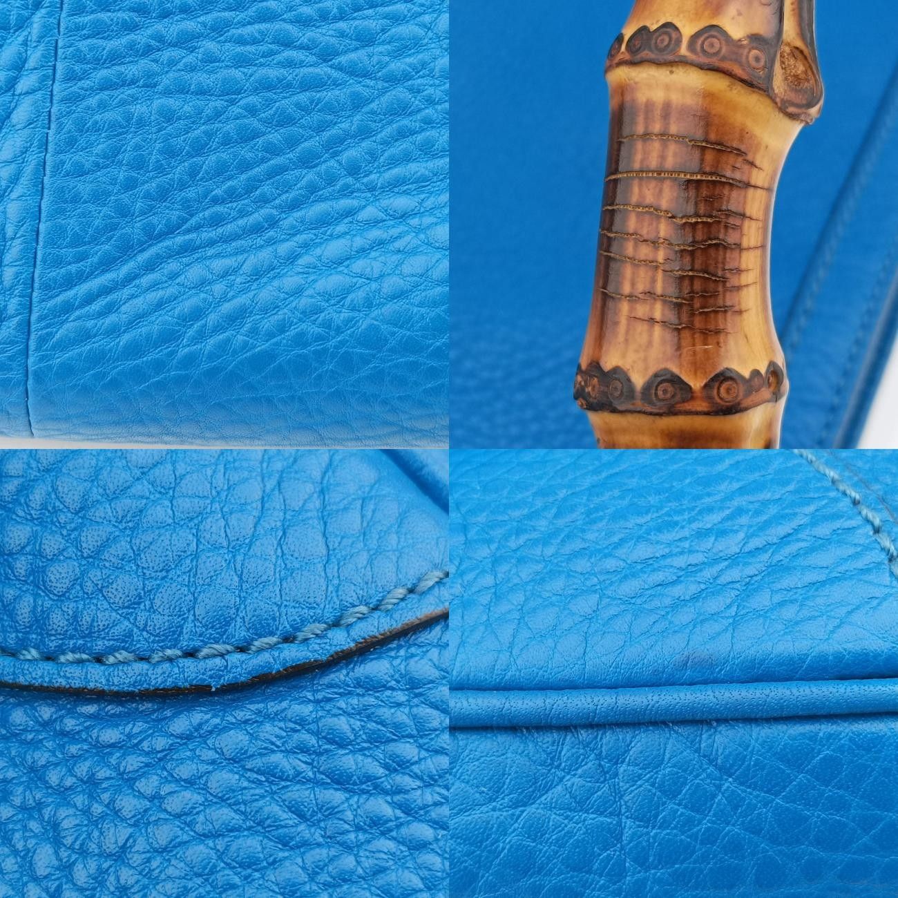 グッチGucciバンブーブルーレザー282315F011055074