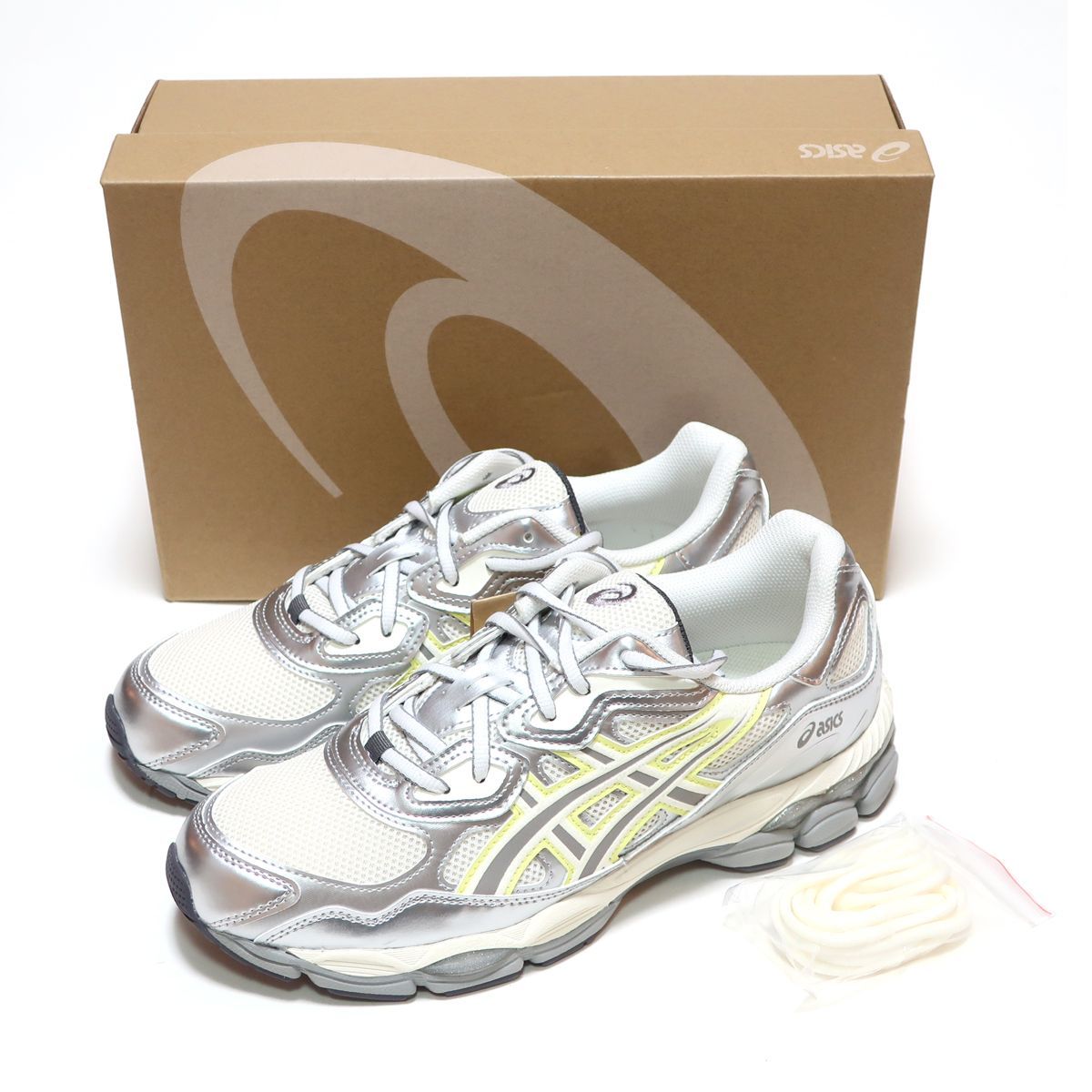 ASICS for emmi GEL-NYC WHITE/HUDDLE YELLOW 1202A498-100 