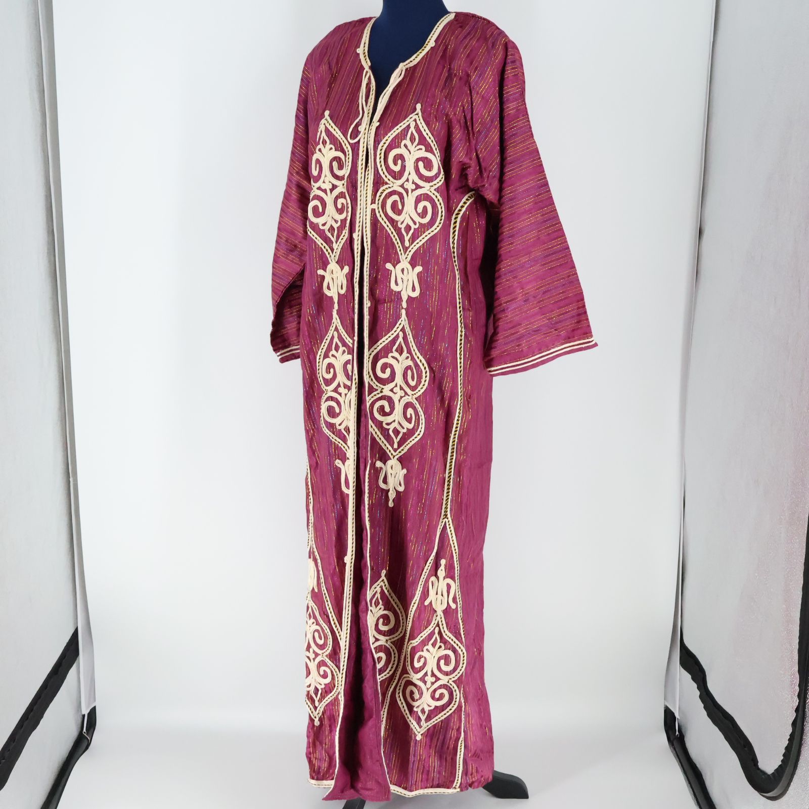 【ベリーダンス用衣装】レッド ガラベーヤ ワンピースドレス 赤 柄 ラメ 華やか ベリーダンス用衣装】レッド ガラベーヤ ワンピースドレス 赤 柄 ラメ