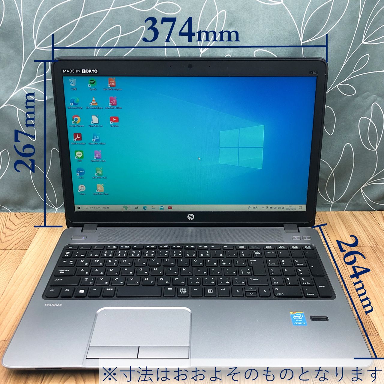 ☆15,000円PCシリーズ☆ Windows10 A4サイズSSD換装済みノートパソコンHP Pro Book 450 G1 - メルカリ