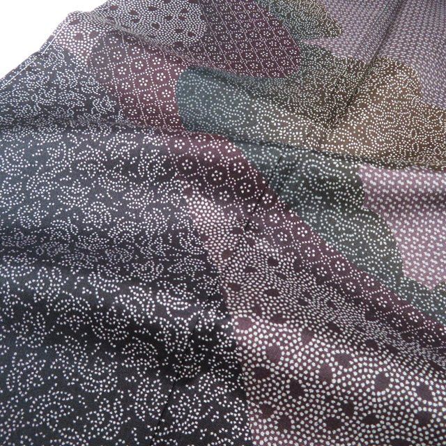 本場 大島紬 着物 未使用 正絹 袷 セミフォーマル ラベル付き 江戸小