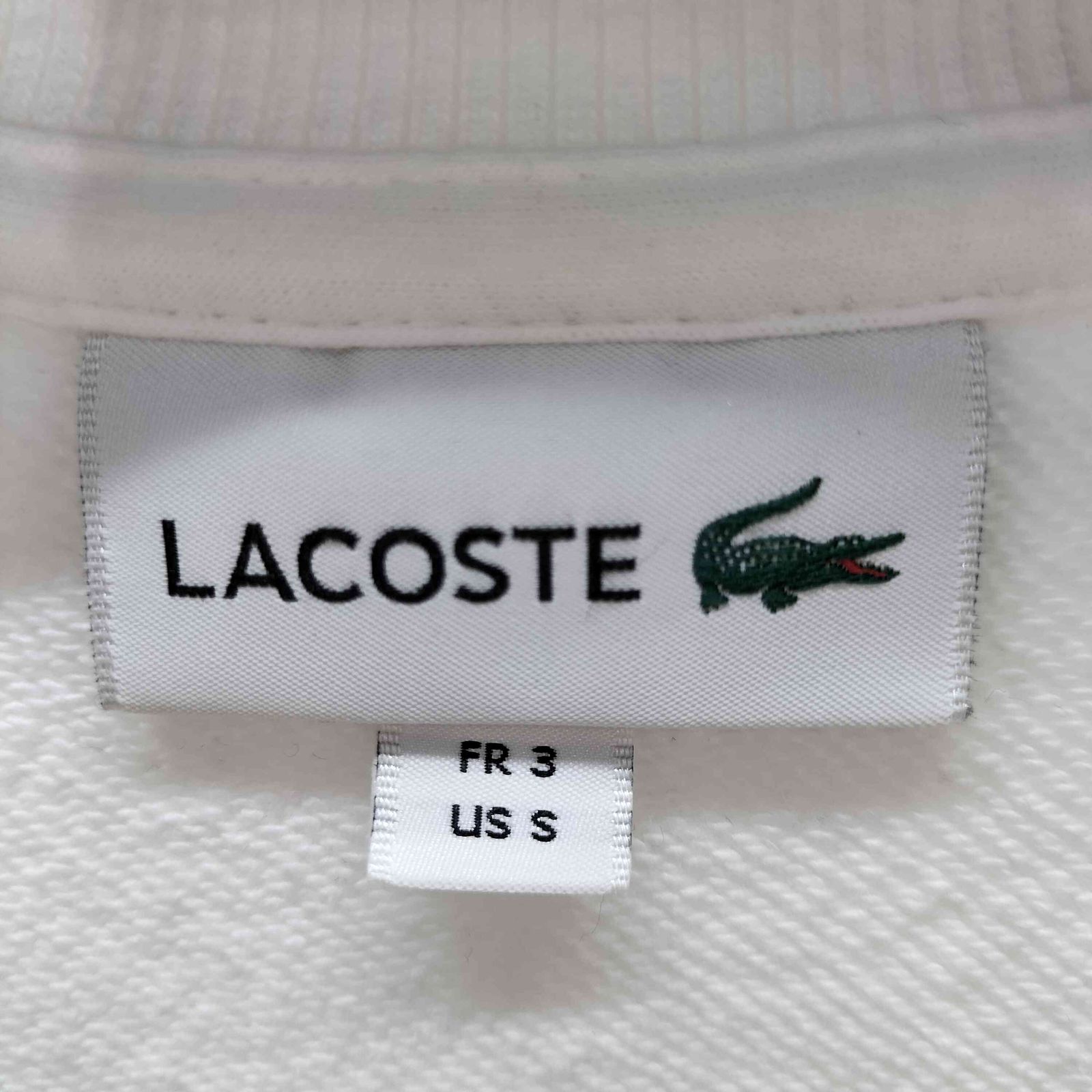 ラコステ LACOSTE カレッジロゴクルーネックスウェット メンズ import 