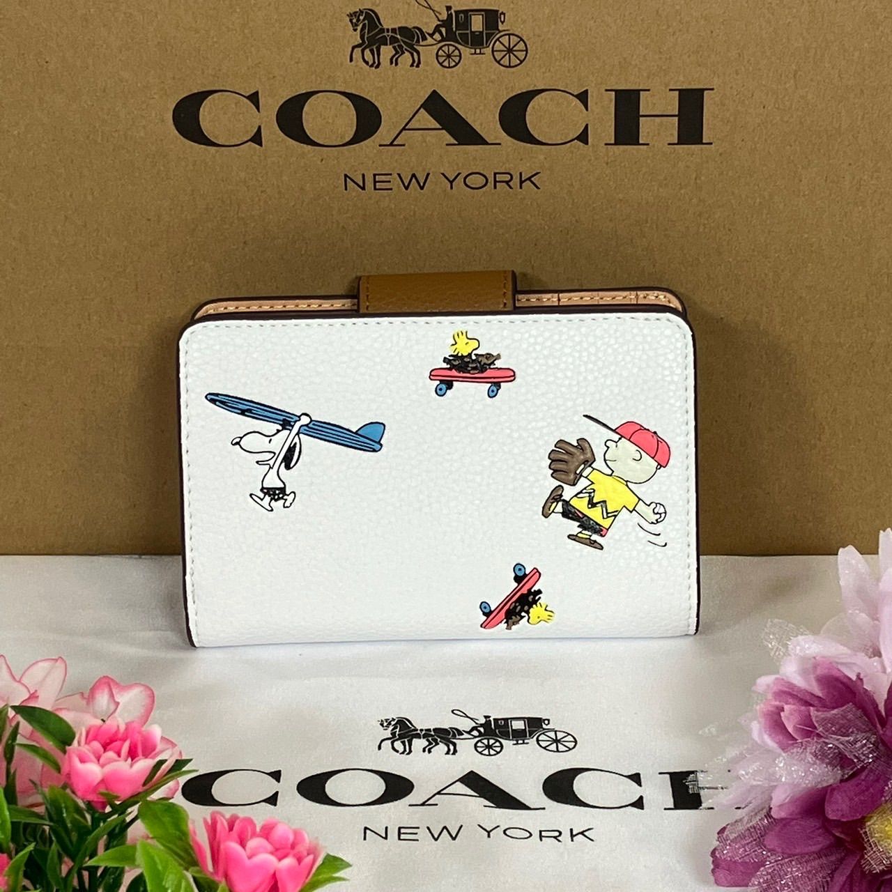 新品 未使用 coach コーチ 折財布 緑 グリーン 母の日 メンズ プレゼン