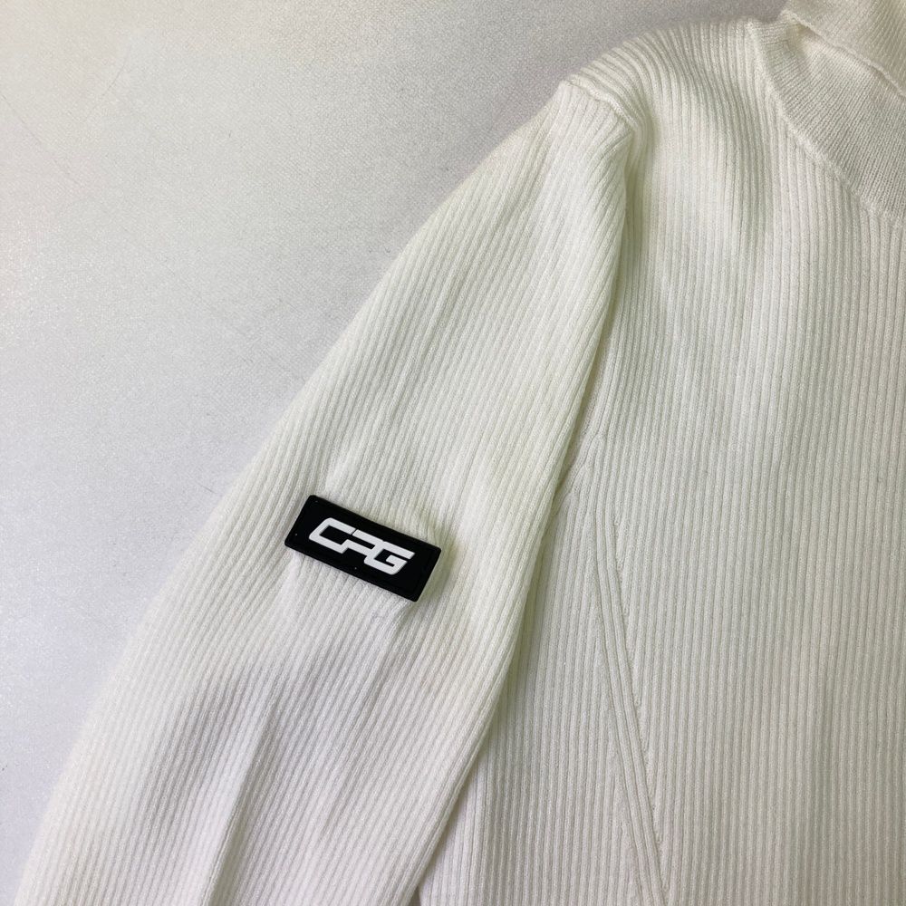 サイズ：M CPG GOLF シーピージーゴルフ  タートルネック ニットセーター  レッド系 [240101436117] ゴルフウェア レディース ストスト サイズ：M CPG GOLF シーピージーゴルフ タートルネック ニット